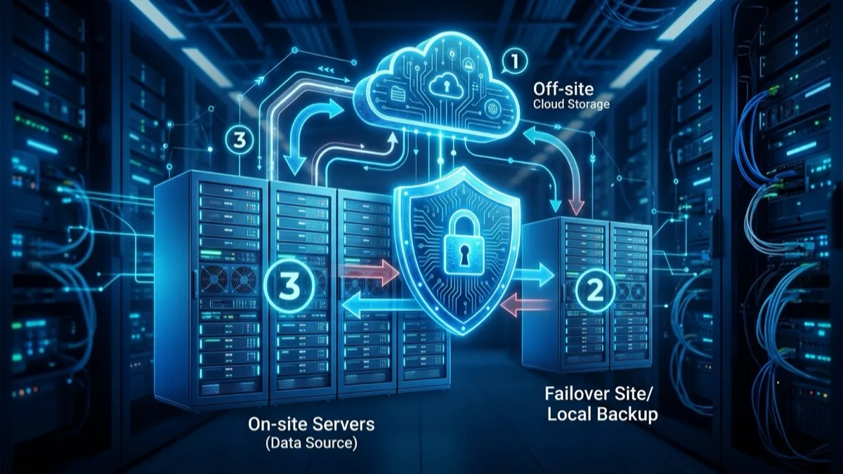 Network operations engineer running a DRaaS test failover for a Canadian business, watching replicated servers boot in a Toronto cloud region