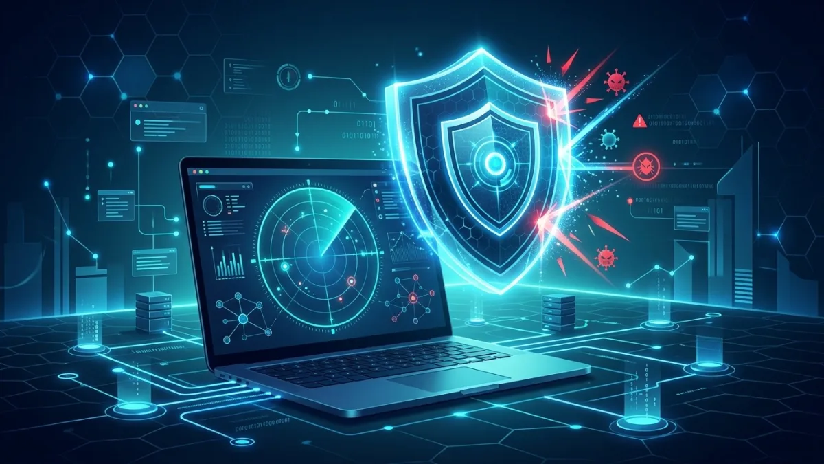 A 24/7 security operations centre analyst monitoring MDR alerts from endpoint, email, and identity sources for a Canadian small business network